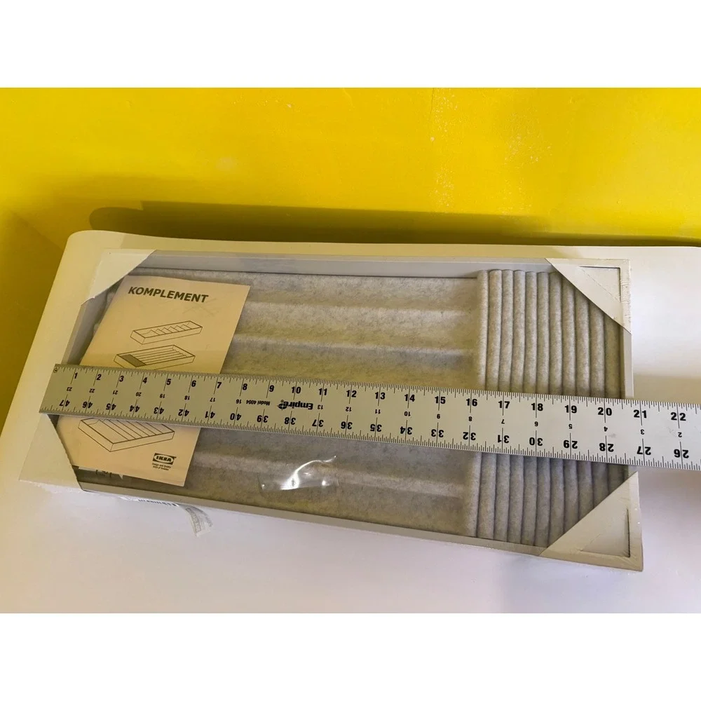 New IKEA KOMPLEMENT Jewelry Insert Organizer Light Gray 304.040.28 25x53x5 cm